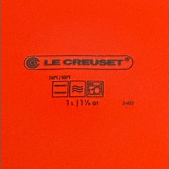 Le Creuset Stoneware Flame Orange Utensil Crock, 1 Liter - Picture 8 of 10